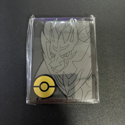 Pokémon Card Sleeve Pack - 65 pcs Sword & Shield Zamazenta, Zacian Card Sleeves - Pokémon TCG