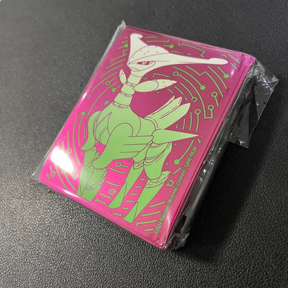 Pokémon Card Sleeve Pack - 65 pcs Temporal Forces Iron Leaves Card Sleeves - Pokémon TCG