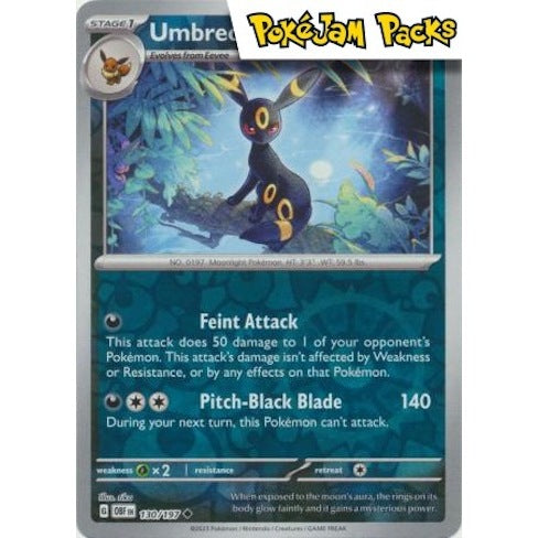 Umbreon - 130/197 - Reverse Holo - Obsidian Flames - Pokemon TCG