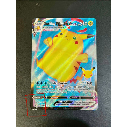 Surfing Pikachu VMAX - 9/25 - Ultra Rare - Celebrations - Pokemon TCG