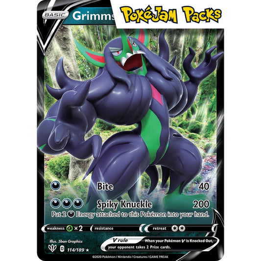 Grimmsnarl V - 114/189 - Ultra Rare - Sword & Shield: Darkness Ablaze - Pokemon TCG