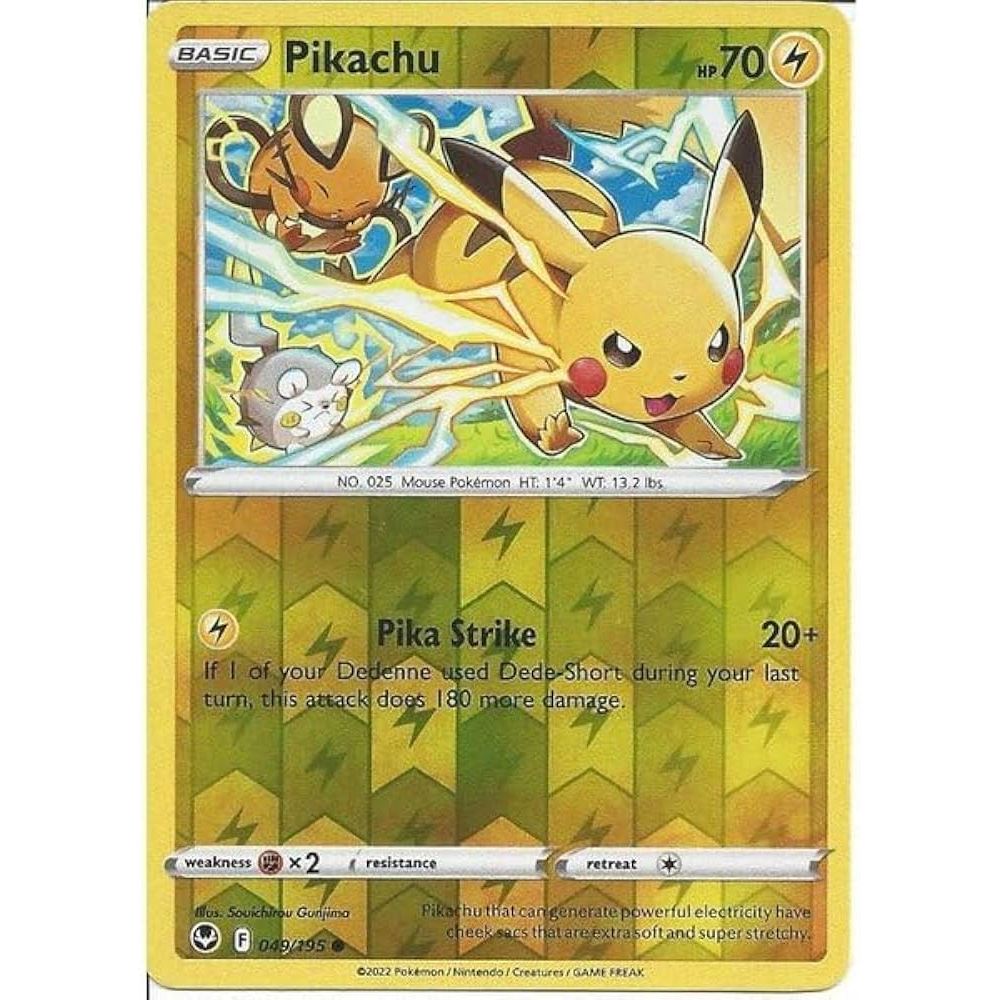 Pikachu Cards - Normal, Common/Uncommon, Reverse Holo - Pokémon TCG