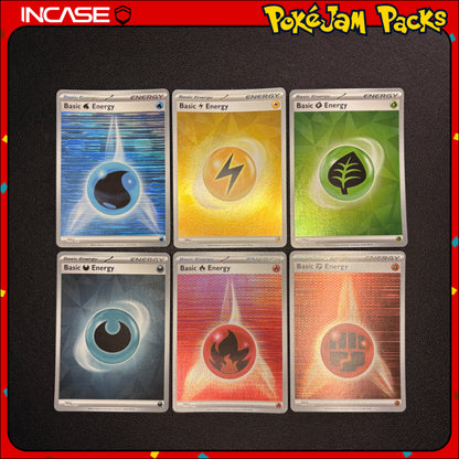 Energy Hologram - Fire, Water, Grass, Metal, Dark, Psychic, Lightning, Fighting Pokemon Card TCG