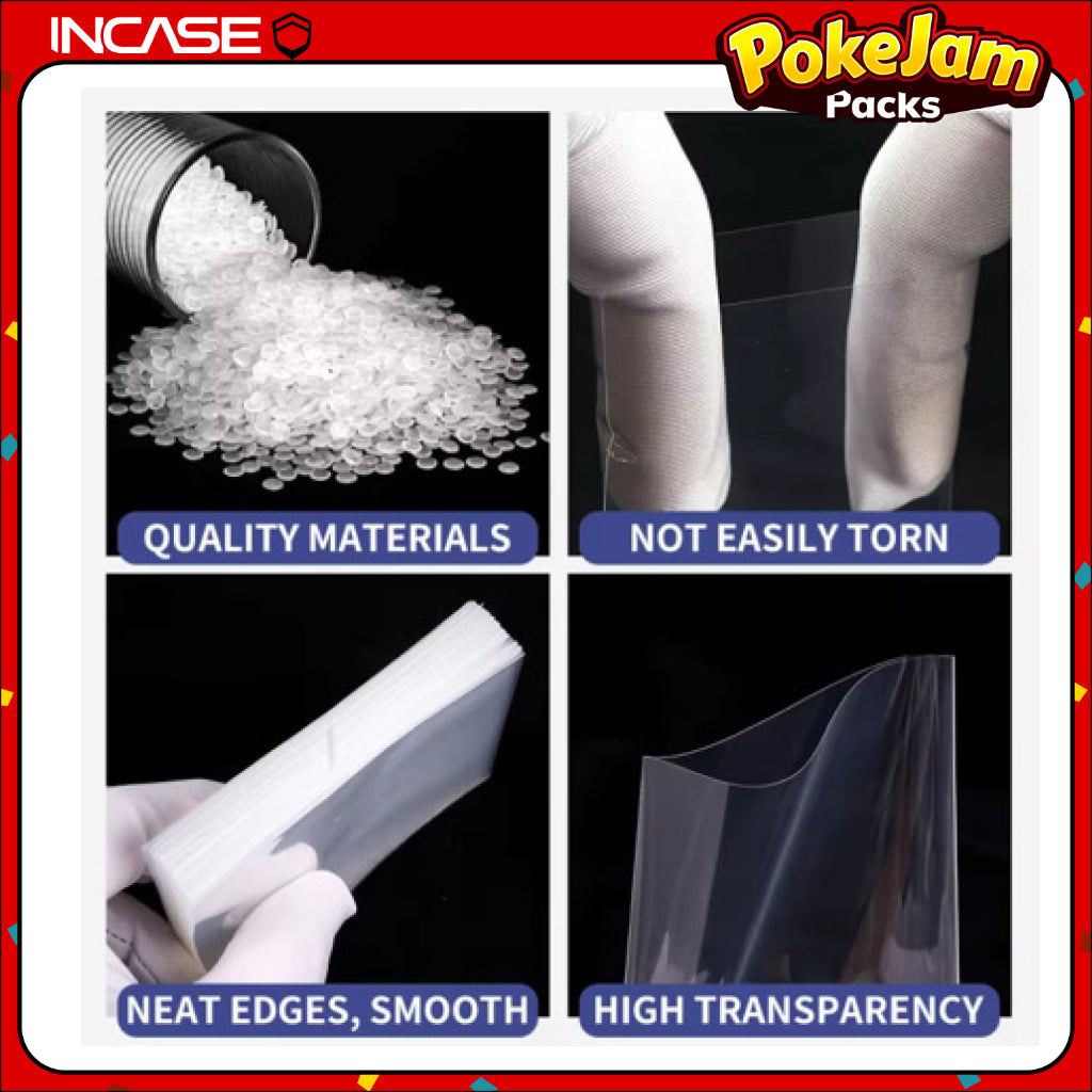 Card Penny Sleeves (Perfect Fit 64x89mm) - For Trading Cards, Pokemon, NBA, MTG, One Piece, KPop
