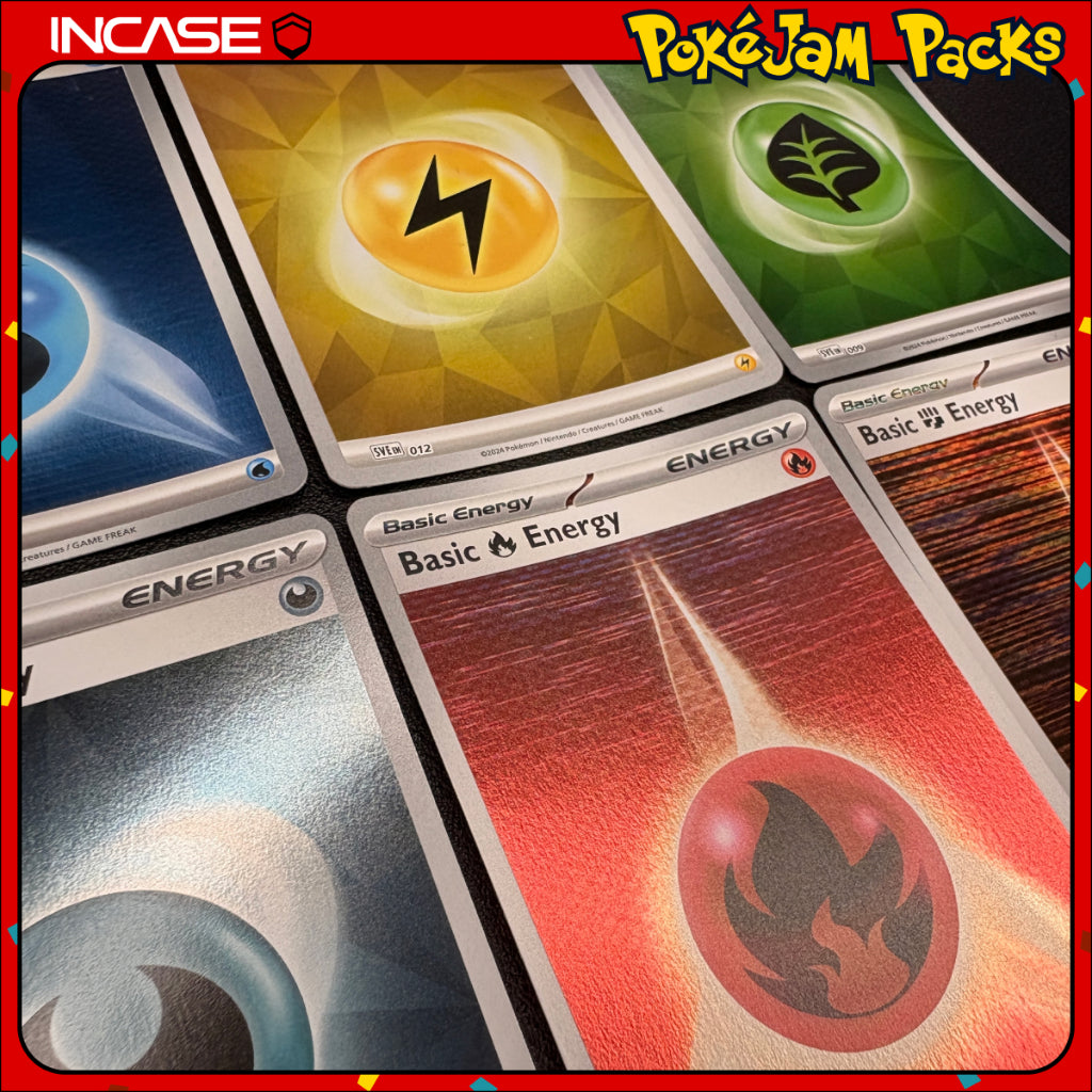 Energy Hologram - Fire, Water, Grass, Metal, Dark, Psychic, Lightning, Fighting Pokemon Card TCG