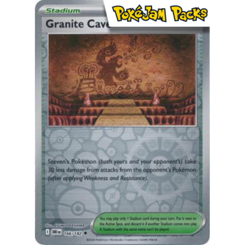Granite Cave - 166/182 - Uncommon Reverse Holo - Destined Rivals - Pokemon TCG