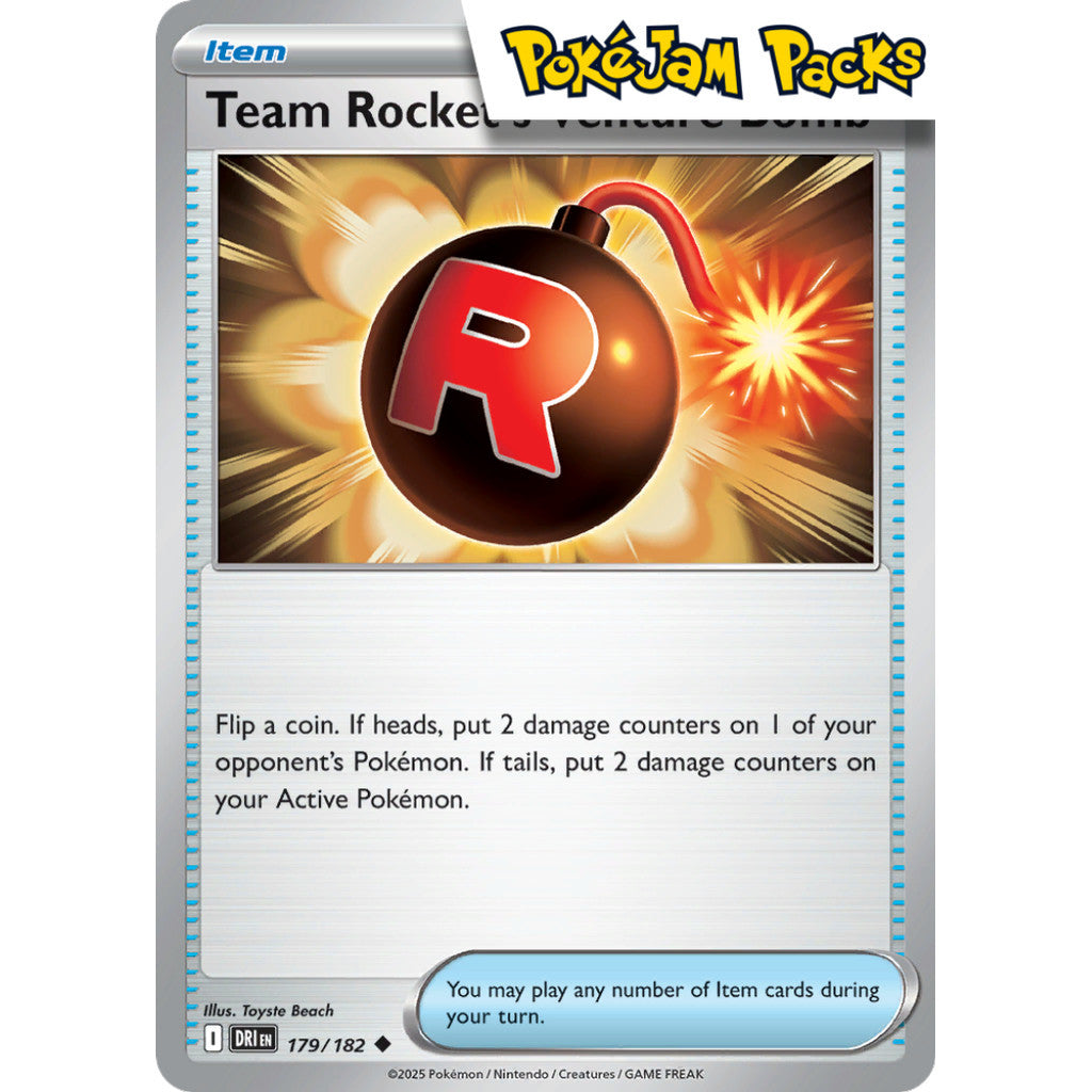 Team Rocket's Venture Bomb - 179/182 - Uncommon - Destined Rivals - Pokemon TCG