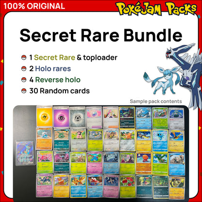 Pokémon Card Bundles - 40+ Authentic Card Pack with Guaranteed Rare - Perfect for Gifts & Collectors