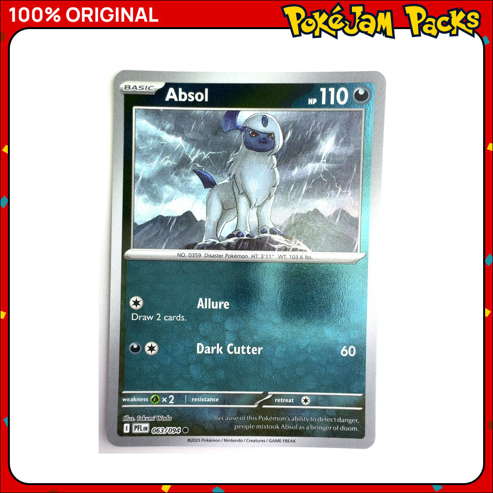 Absol - 63/94 - Reverse Hologram - Phantasmal Flames - Pokemon Card