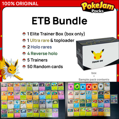 Pokémon Card Bundles - 40+ Authentic Card Pack with Guaranteed Rare - Perfect for Gifts & Collectors