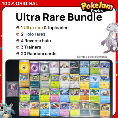 Pokémon Card Bundles - 40+ Authentic Card Pack with Guaranteed Rare - Perfect for Gifts & Collectors