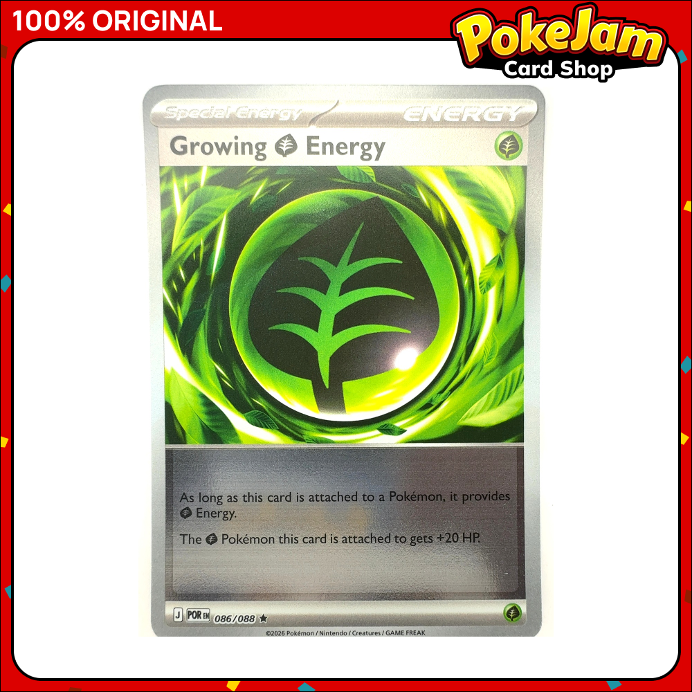 Growing Grass Energy 86/88 - Reverse Hologram - Perfect Order - Pokemon Card