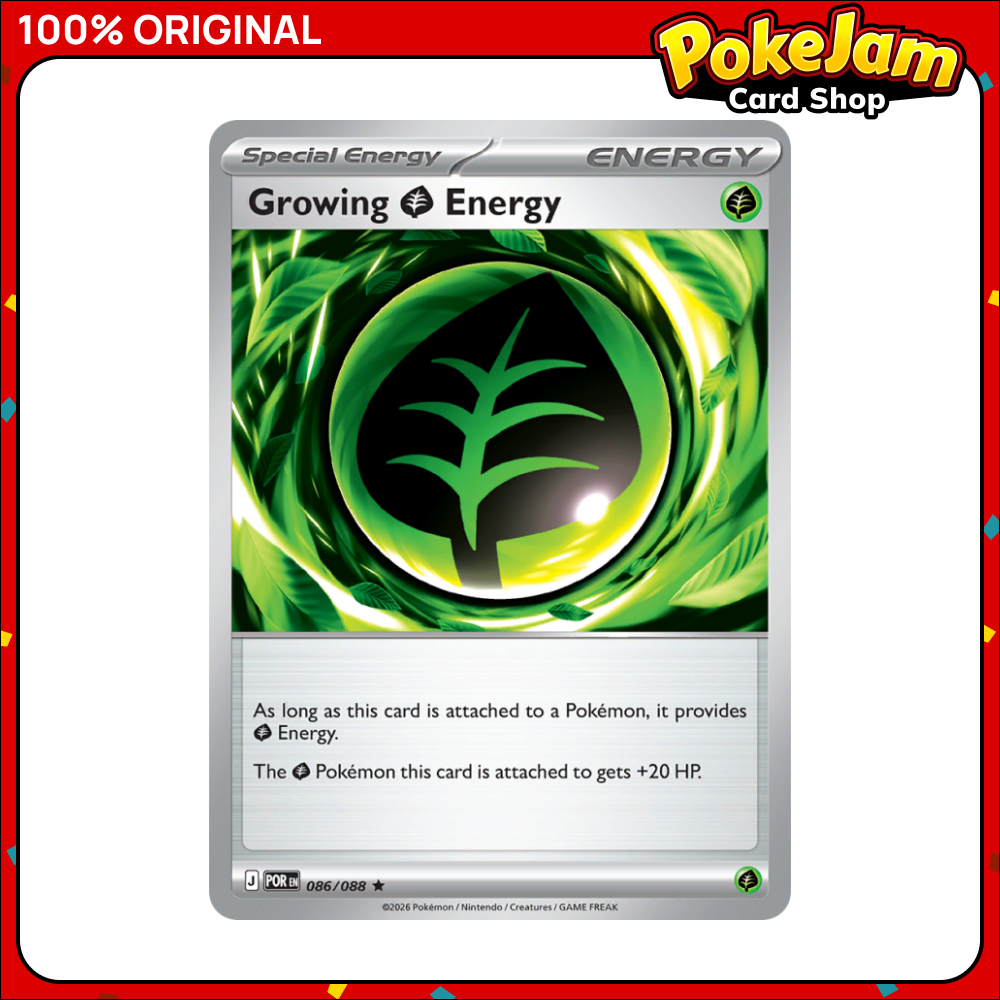 Growing Grass Energy 86/88 - Rare - Perfect Order - Pokemon Card