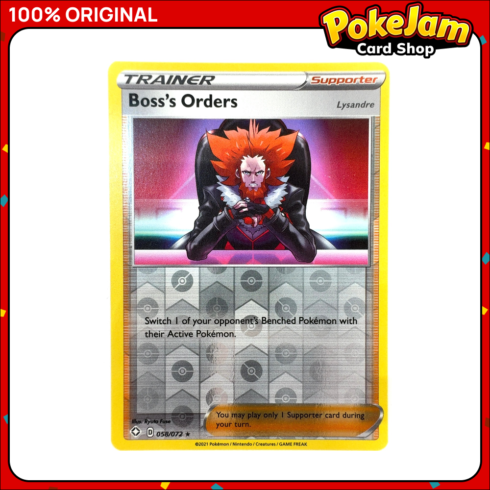 Boss's Orders (Lysandre) 58/72 - Reverse Hologram - Shining Fates - Pokemon Card