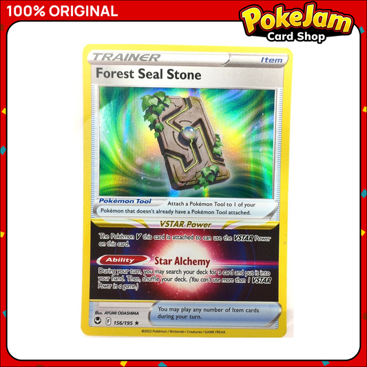 Forest Seal Stone 156/195 - Holo Rare - Silver Tempest - Pokemon Card