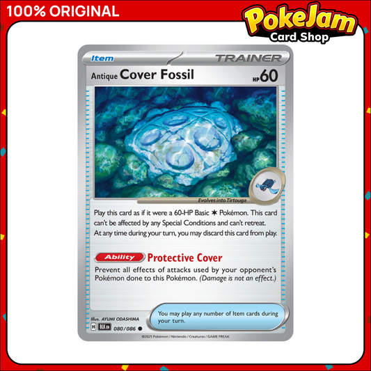 Antique Cover Fossil 80/86 - Common - Black Bolt - Pokemon Card