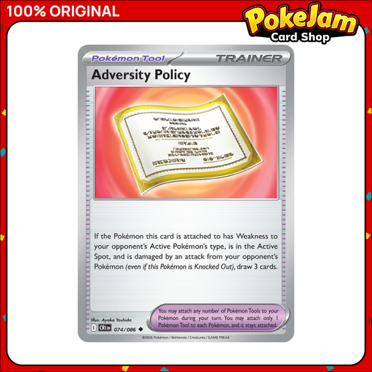Adversity Policy 74/86 - Uncommon - Chaos Rising - Pokemon Card