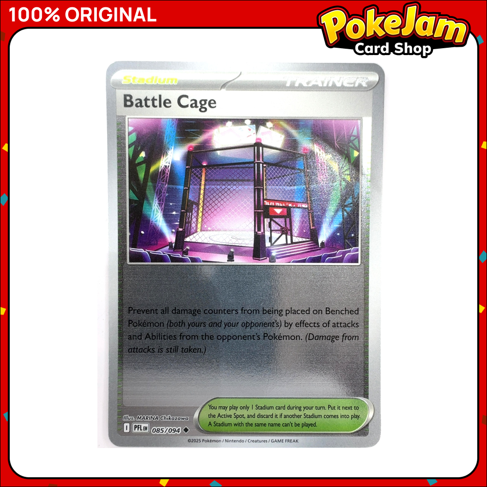 Battle Cage 85/94 - Reverse Hologram - Phantasmal Flames - Pokemon Card