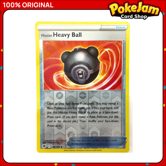 Hisuian Heavy Ball 146/189 - Reverse Hologram - Astral Radiance - Pokemon Card