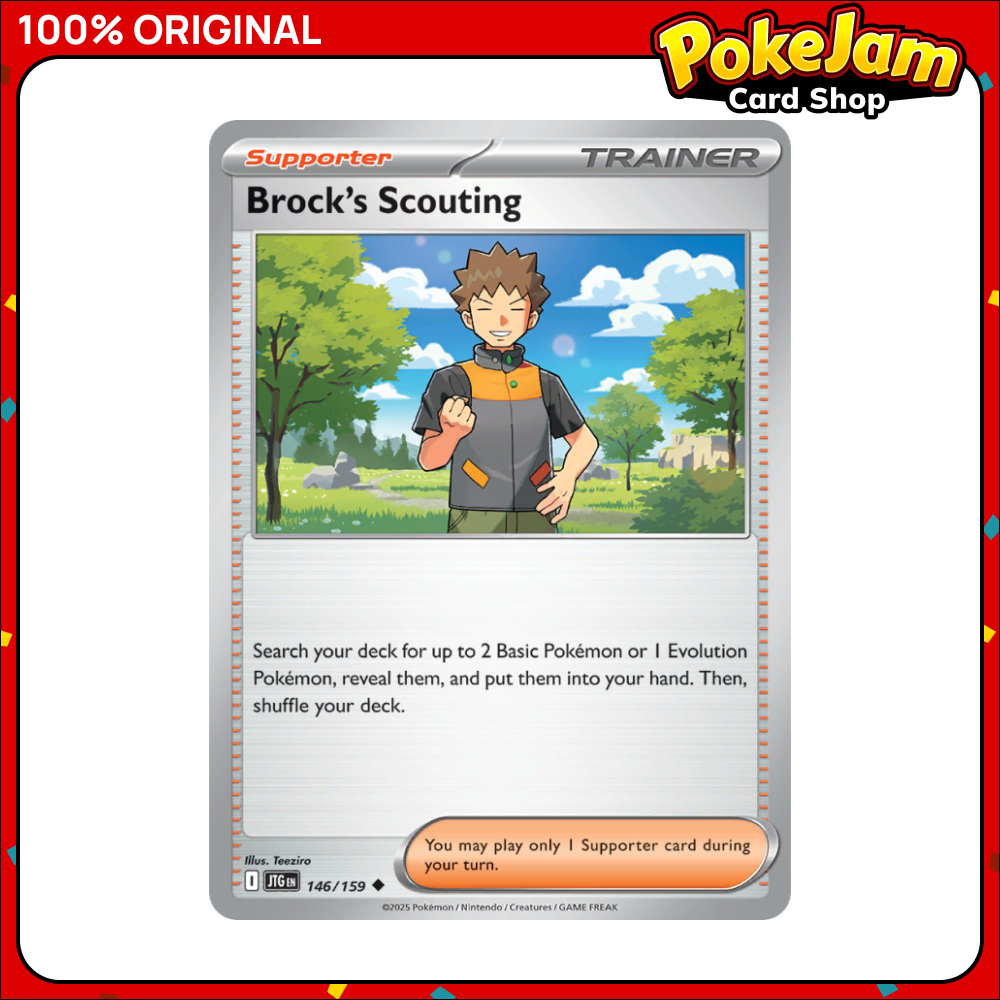 Brock's Scouting 146/159 - Uncommon - Journey Together - Pokemon Card