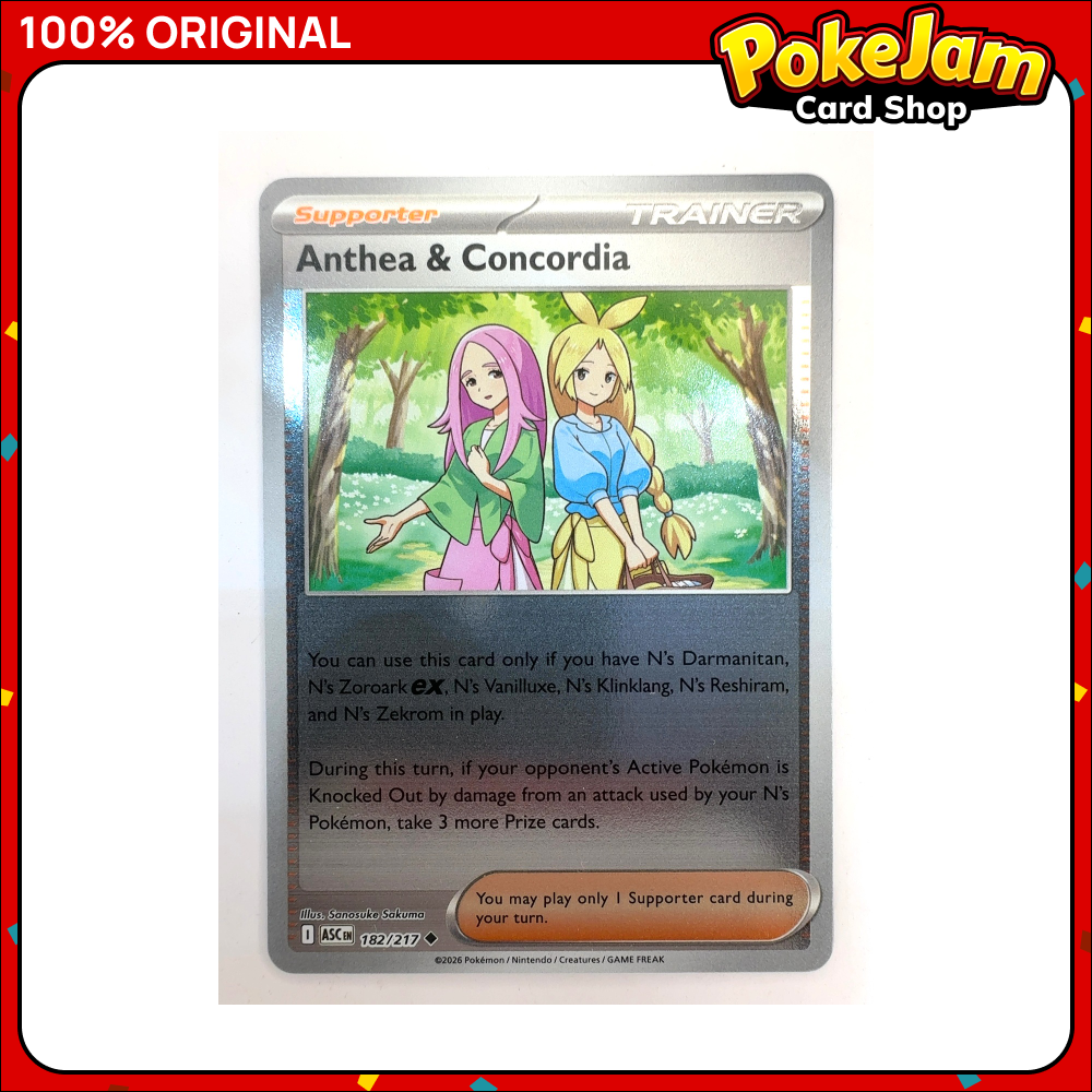 Anthea & Concordia 182/217 - Reverse Hologram - Ascended Heroes - Pokemon Card