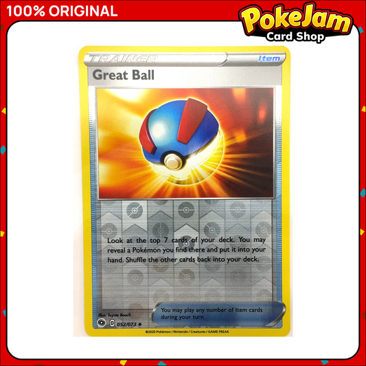 Great Ball 52/73 - Reverse Hologram - Champion's Path - Pokemon Card