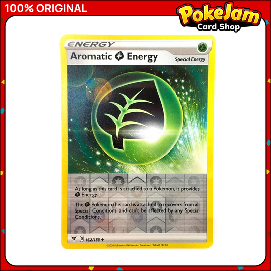 Aromatic Grass Energy 162/185 - Reverse Hologram - Vivid Voltage - Pokemon Card