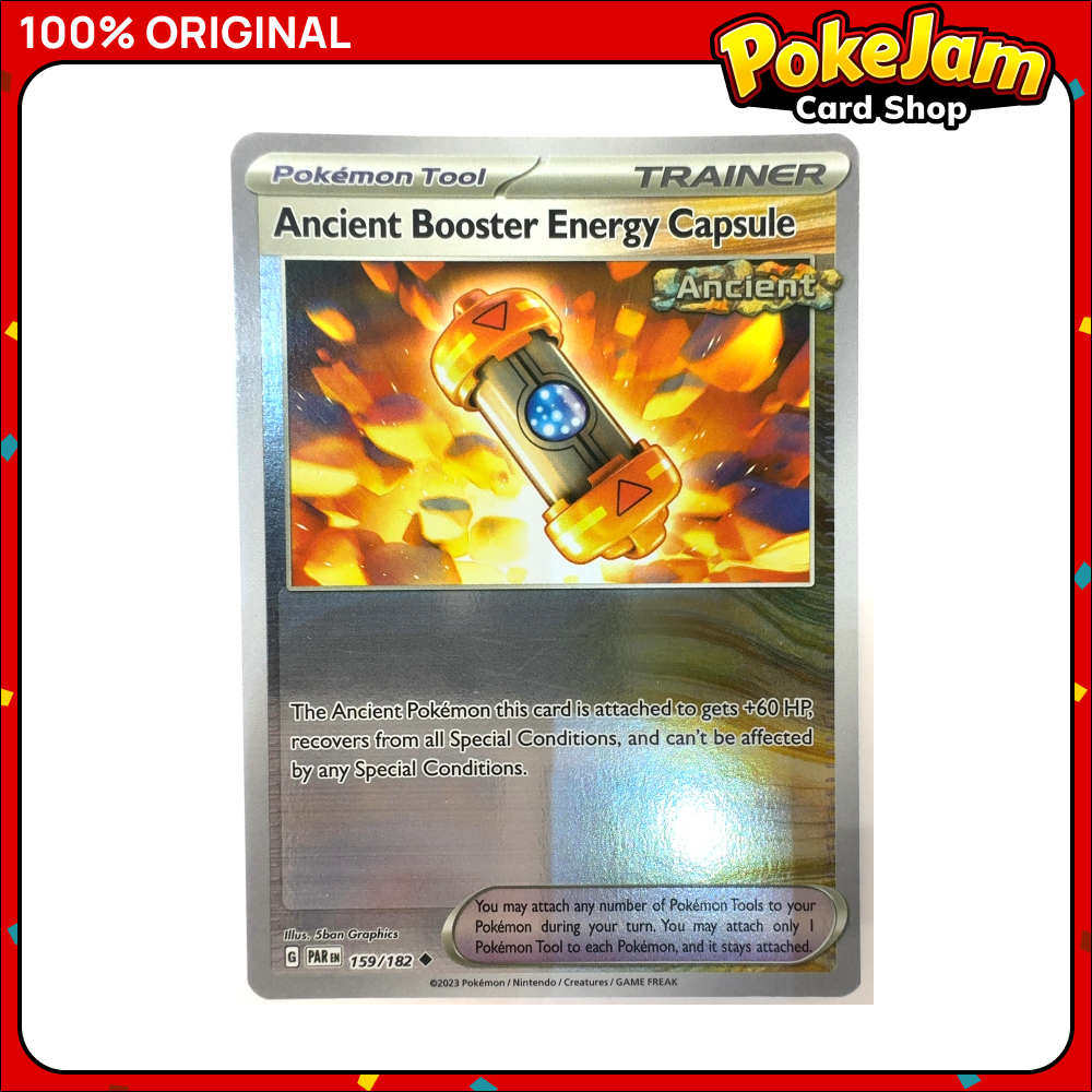 Ancient Booster Energy Capsule 159/182 - Reverse Hologram - Paradox Rift - Pokemon Card