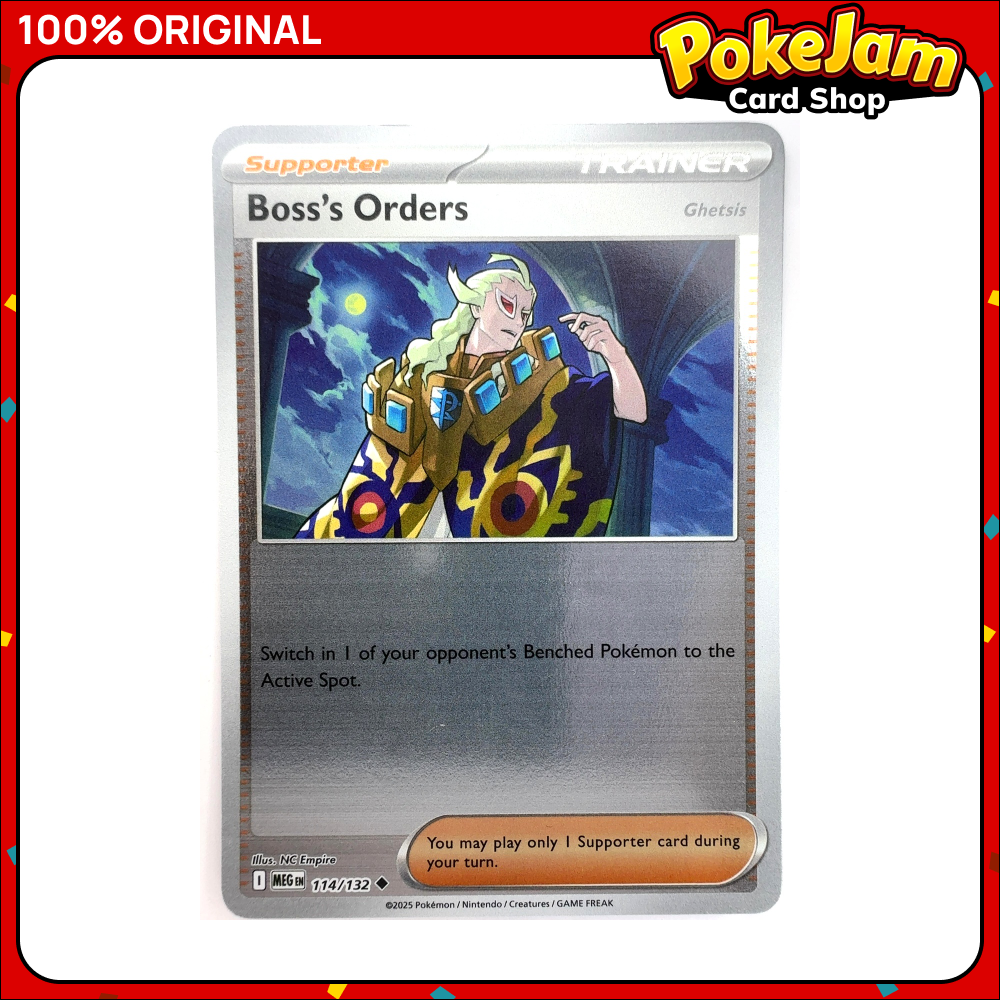 Boss's Orders 114/132 - Reverse Hologram - Mega Evolution - Pokemon Card