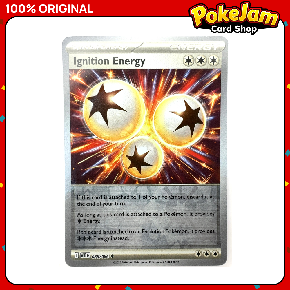 Ignition Energy 86/86 - Reverse Hologram - White Flare - Pokemon Card