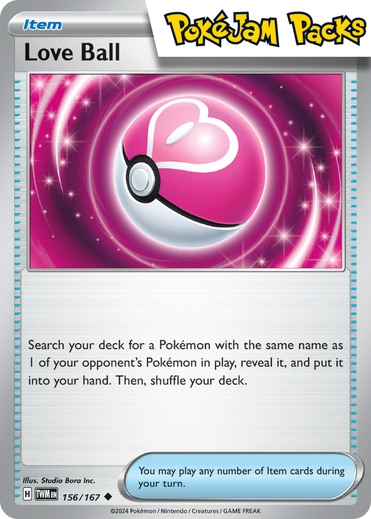 Love Ball - 156/167 - Uncommon - Twilight Masquerade - Pokémon TCG
