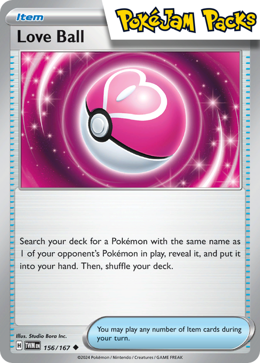 Love Ball - 156/167 - Uncommon - Twilight Masquerade - Pokémon TCG