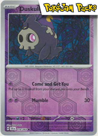 Duskull - 018/064 - Common Reverse Holo - Shrouded Fable - Pokemon TCG