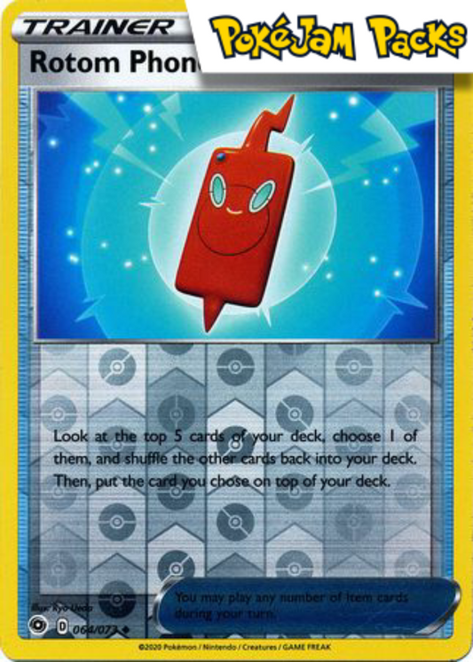 Rotom Phone - 064/073 - Uncommon Reverse Holo - Champion's Path - Pokemon TCG