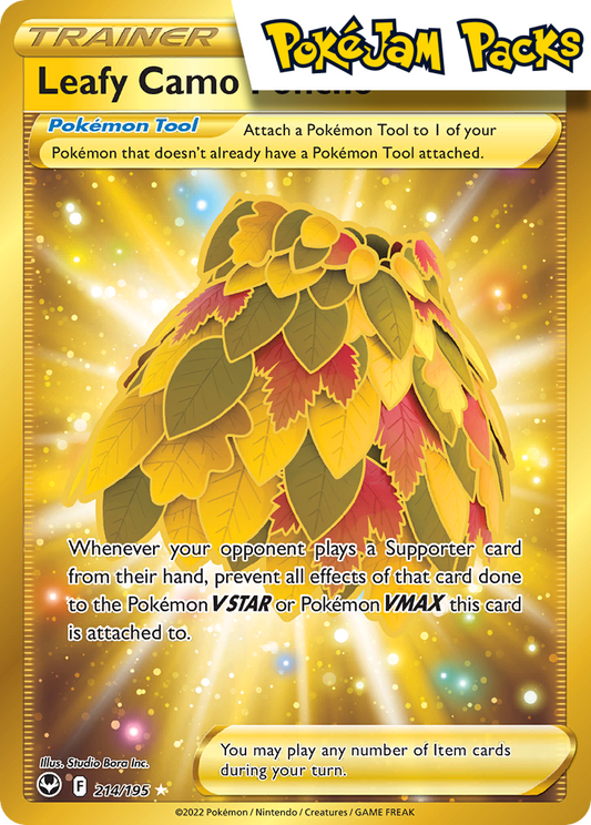 Leafy Camo Poncho - 214/195 - Secret Rare - Silver Tempest - Pokemon TCG