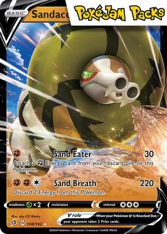 Sandaconda V - 108/192 - Ultra Rare - Rebel Clash - Pokemon TCG