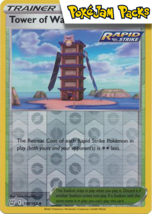 Tower of Waters - 138/163 - Uncommon Reverse Holo - Battle Styles - Pokemon TCG
