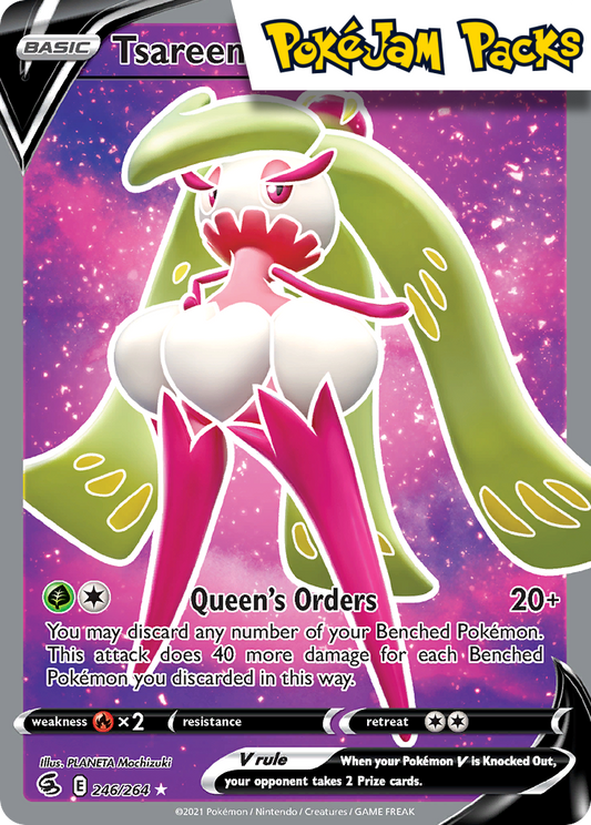 Tsareena V - 246/264 - Full Art Ultra Rare - Fusion Strike - Pokemon TCG