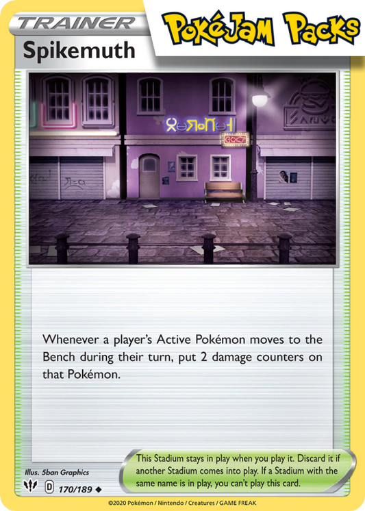 Spikemuth - 170/189 - Uncommon - Darkness Ablaze - Pokemon TCG