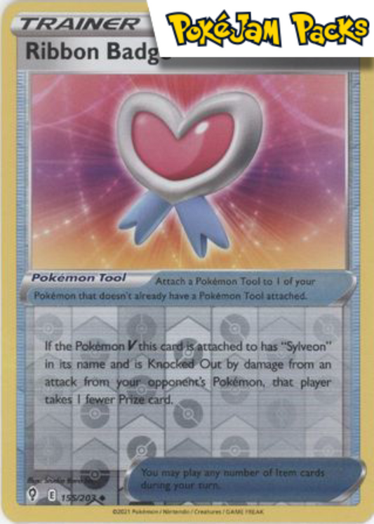 Ribbon Badge - 155/203 - Uncommon Reverse Holo - Evolving Skies - Pokemon TCG