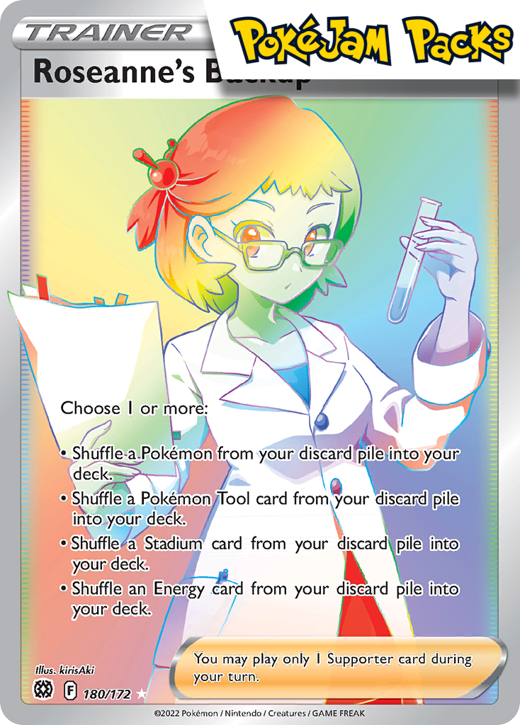 Roseanne's Backup - 180/172 - Hyper Rare - Brilliant Stars - Pokemon TCG