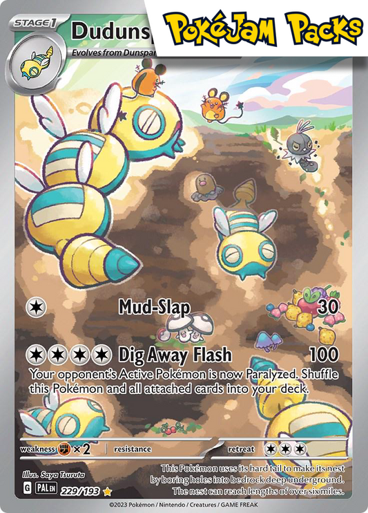 Dudunsparce - 229/193 - Illustration Rare - Paldea Evolved - Pokemon TCG