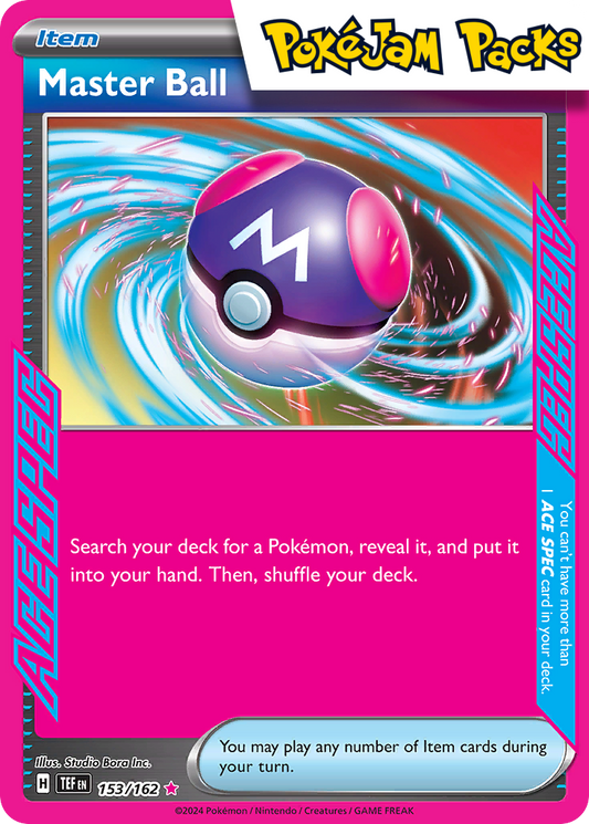 Master Ball - 153/162 - Ace Rare - Temporal Forces - Pokemon TCG