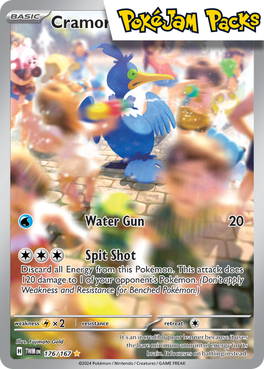 Cramorant - 176/167 - Illustration Rare - Twilight Masquerade - Pokemon TCG