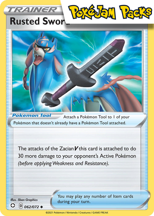 Rusted Sword - 062/072 - Uncommon - Shining Fates - Pokemon TCG