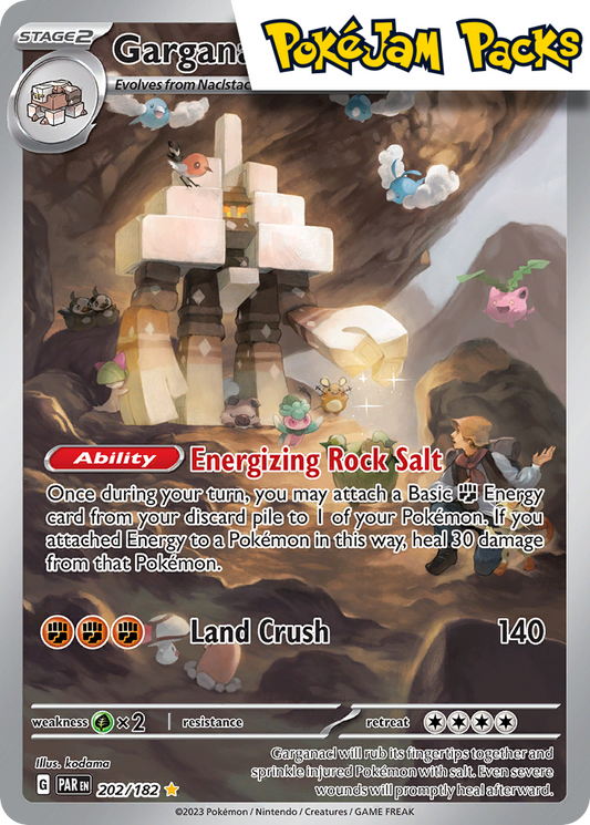 Garganacl - 202/182 - Illustration Rare - Paradox Rift - Pokemon TCG