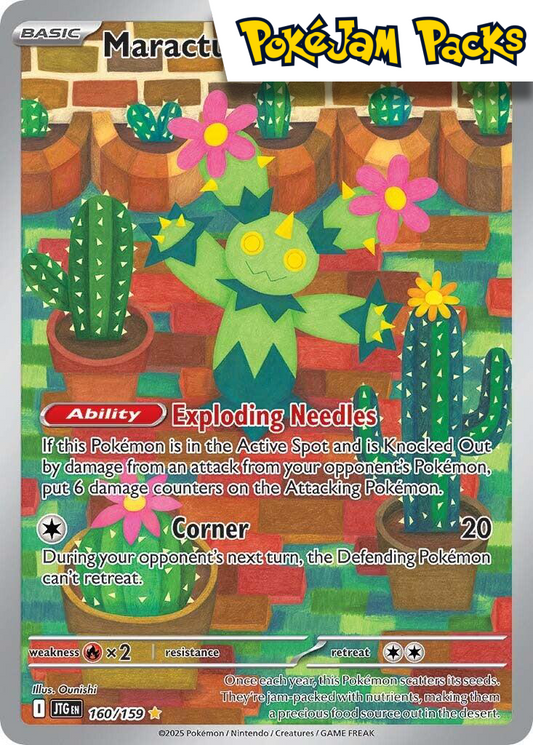 Maractus - 160/159 - Illustration Rare - Journey Together - Pokemon TCG