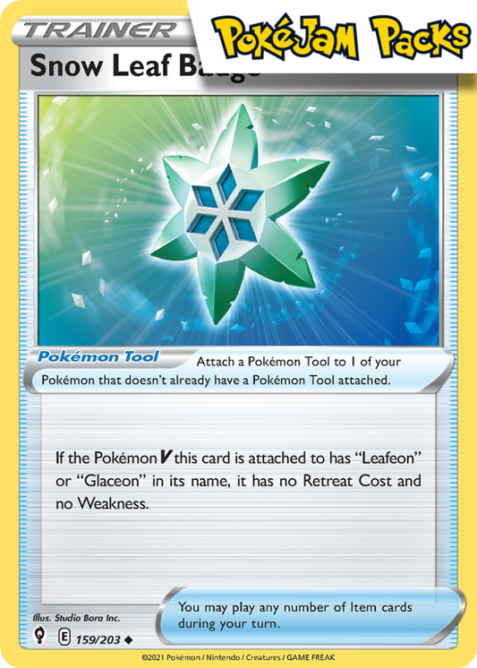Snow Leaf Badge - 159/203 - Uncommon - Evolving Skies - Pokemon TCG