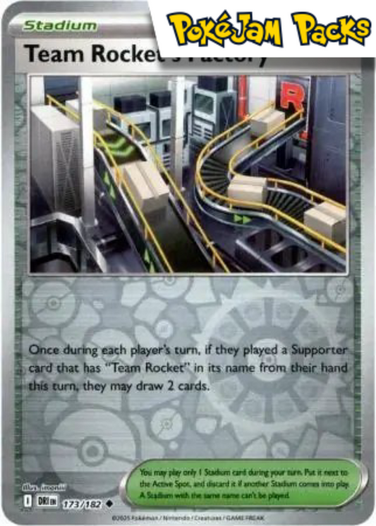 Team Rocket's Factory - 173/182 - Uncommon Reverse Holo - Destined Rivals - Pokemon TCG