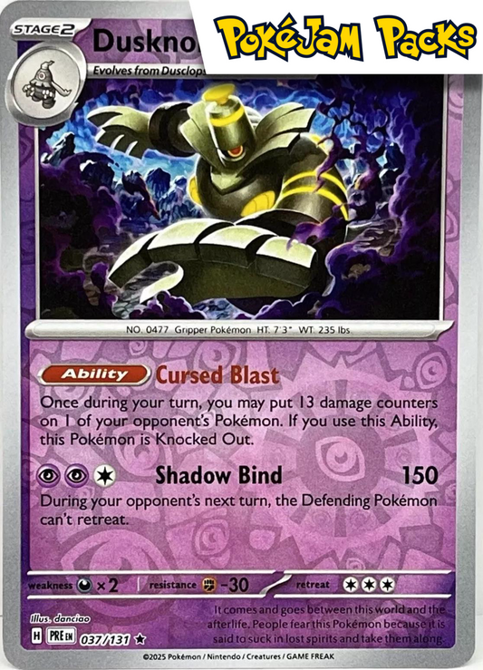 Dusknoir - 037/131 - Reverse Holo Rare - Prismatic Evolutions - Pokemon TCG
